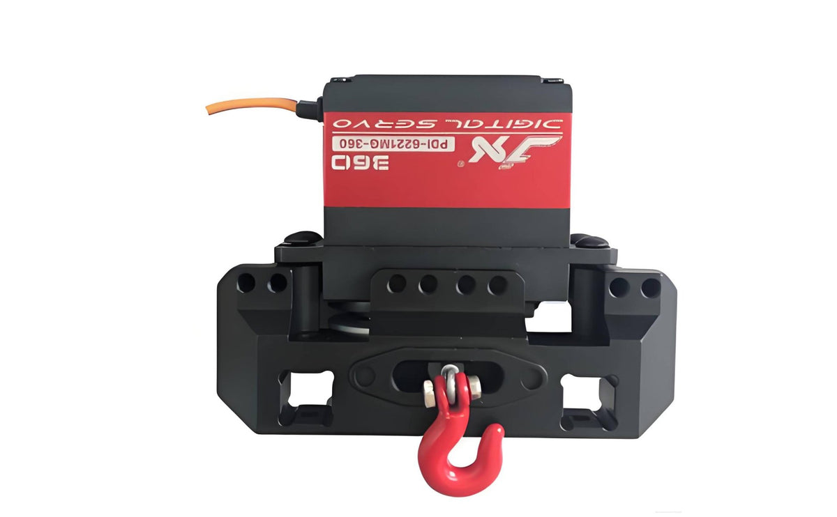 Multi-Function 1/10 Scale Crawler Servo Bracket Upgrade Part Aluminum Servo Winch Mount Long-Lasting RC Car Winch Bracket CNC Machined