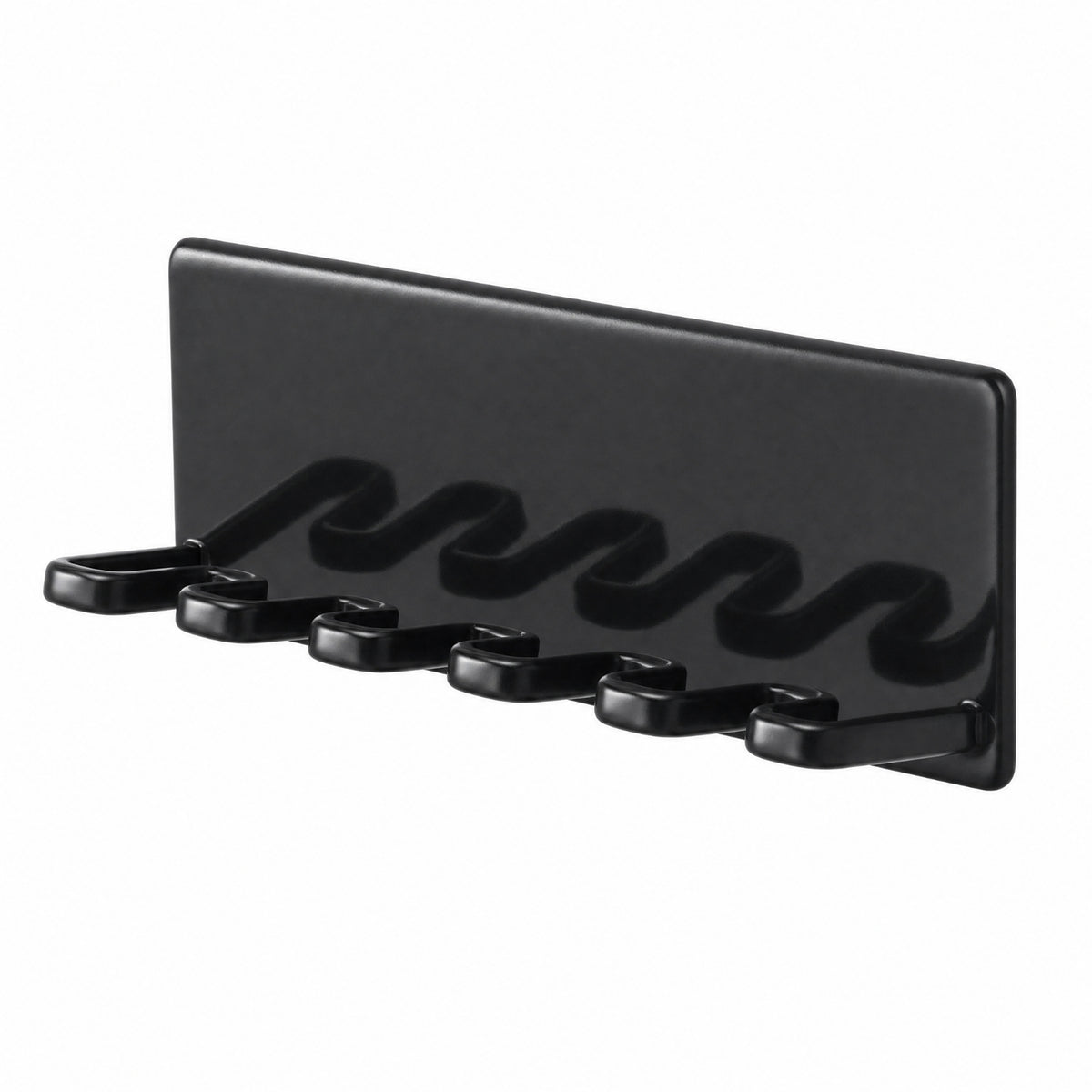 No Bathroom Organizer Compact Wall-Mounted Rack with Hooks Space-Saving