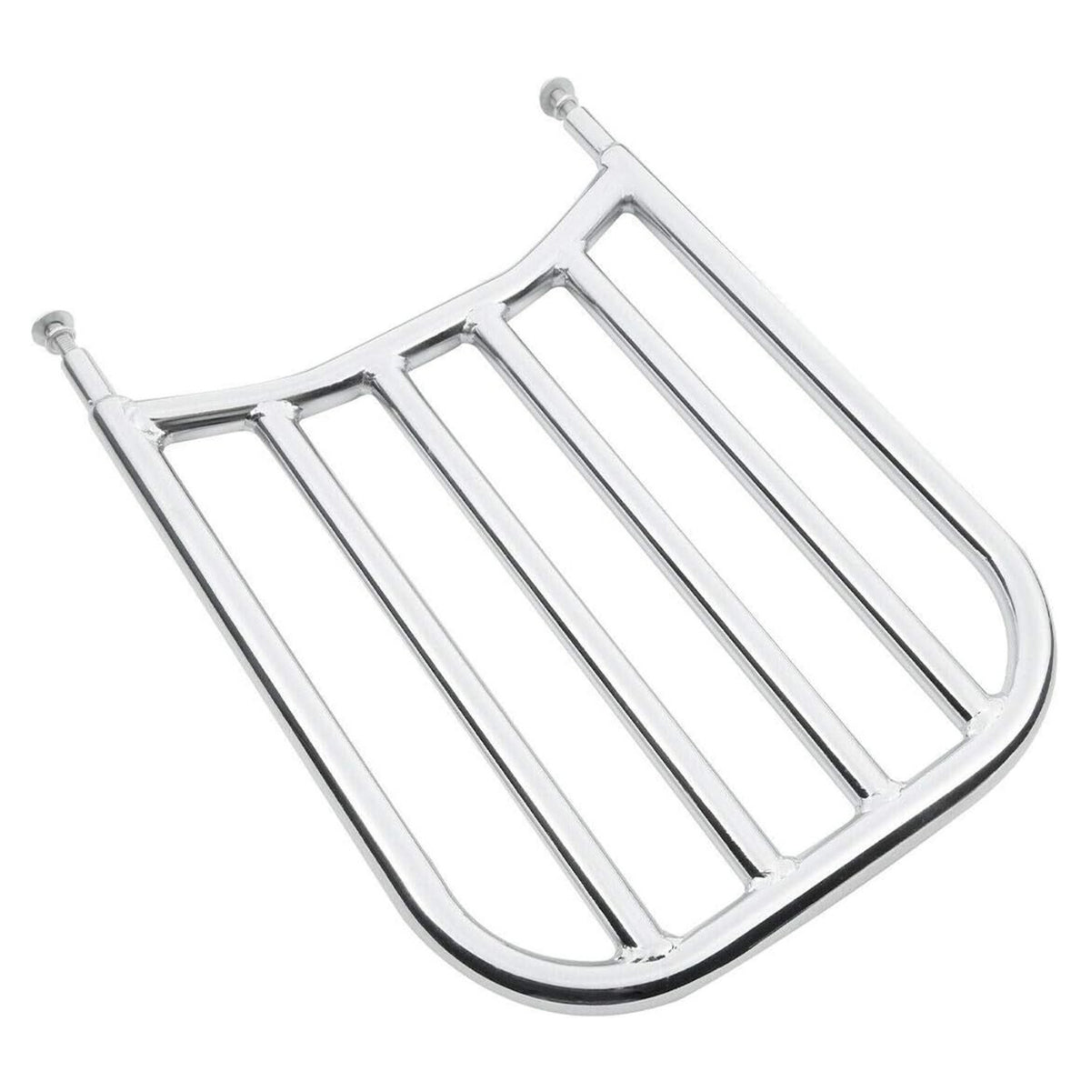 Backrest Luggage Rack Black Motorcycle Luggage Rack Powder-Coated Rear Cargo Shelf for Road Trips