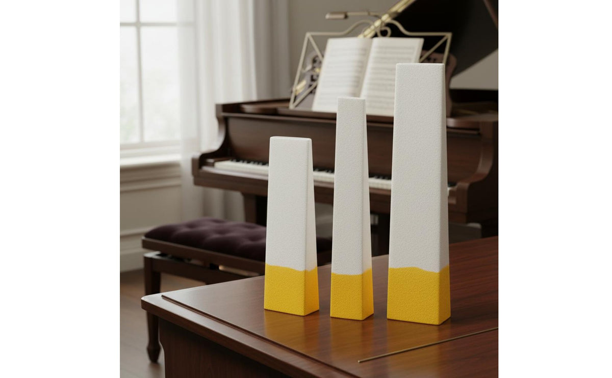 3 Pieces Piano Tuning Mute Blocks Tapered Design Piano Mute Block