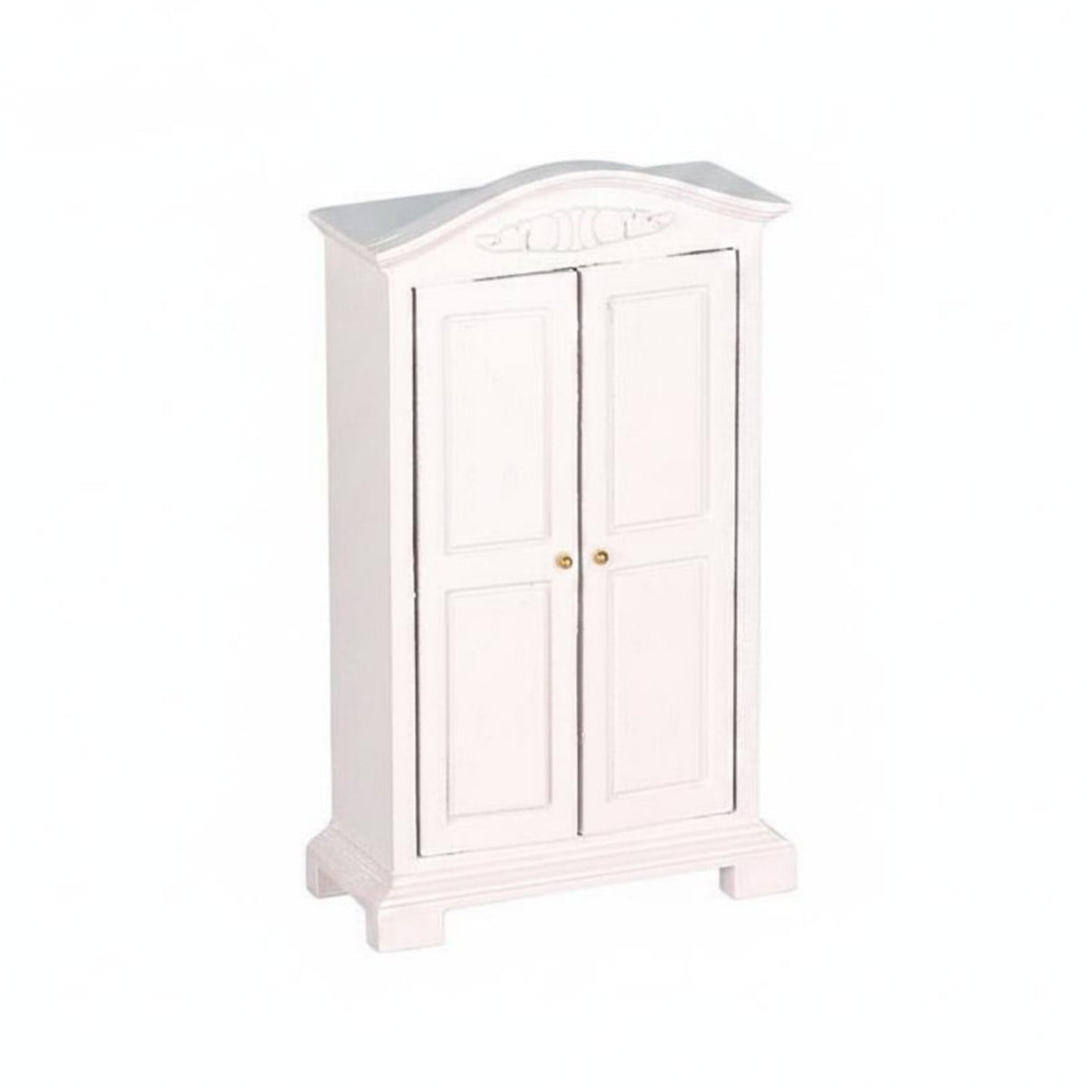 Handmade Craft Dollhouse Wardrobe Opening Doors 1:12 Scale Wardrobe Realistic Details Dollhouse Closet for Hobbyists
