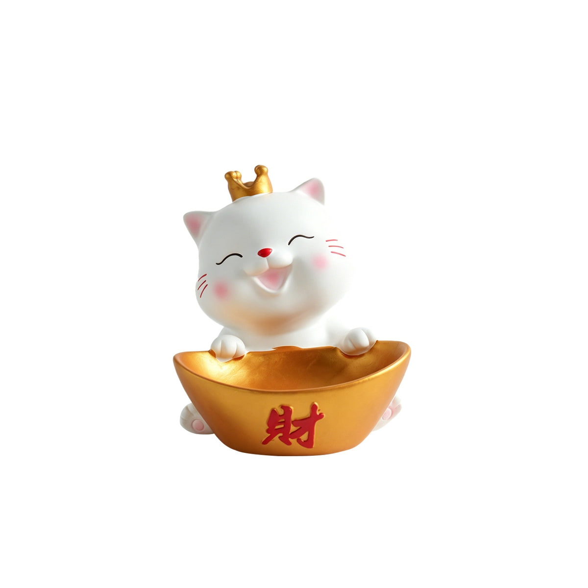 Cute Fortune Cat Storage Tray Decorative Cat Candy Holder