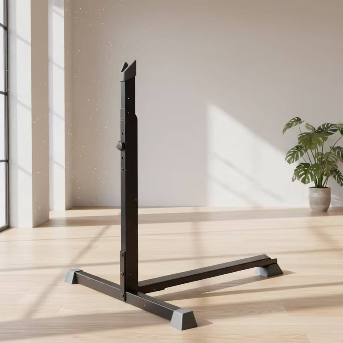 Upright Bike Stand Adjustable Cycle Parking Stand Freestanding Floor Parking Rack for Cyclists, Garage, Workshop, Apartment