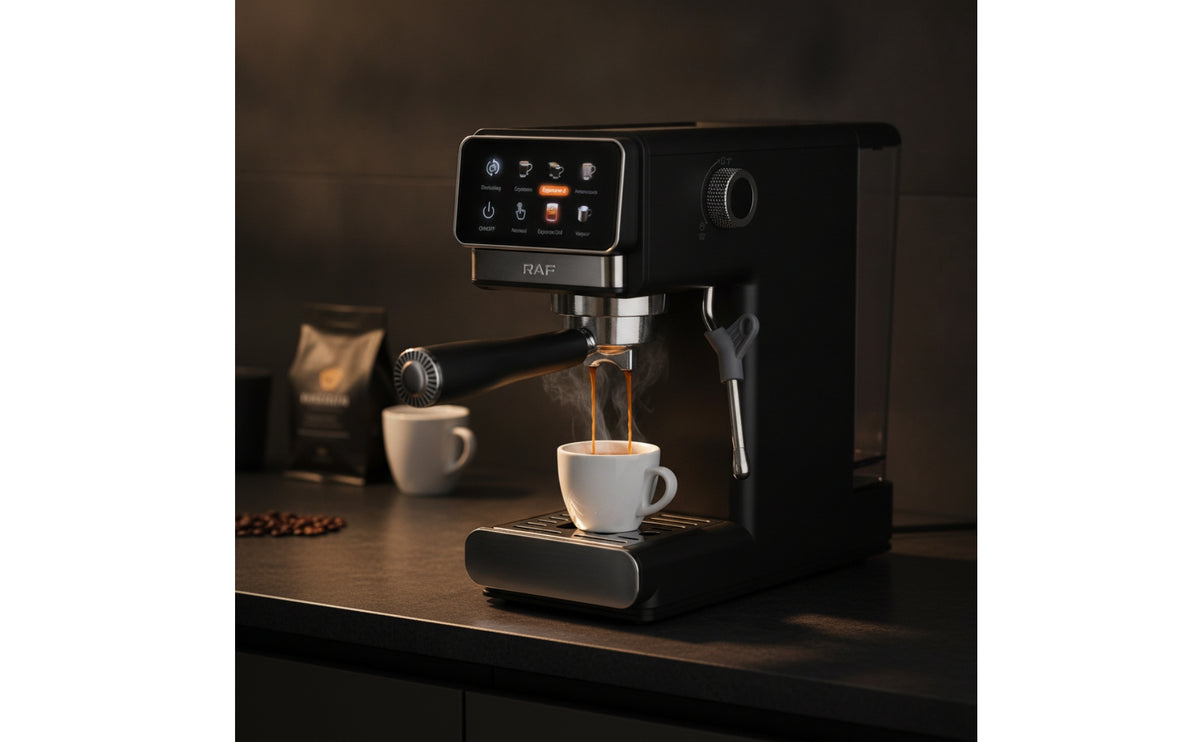 20 Bar Semi Automatic Espresso Machine Touchscreen Espresso Machine with Milk Frother 1300W Appliance Hot and Cold for Home Baristas, Coffee Lovers, Kitchen Countertop, Small Apartments, Office Breakroom