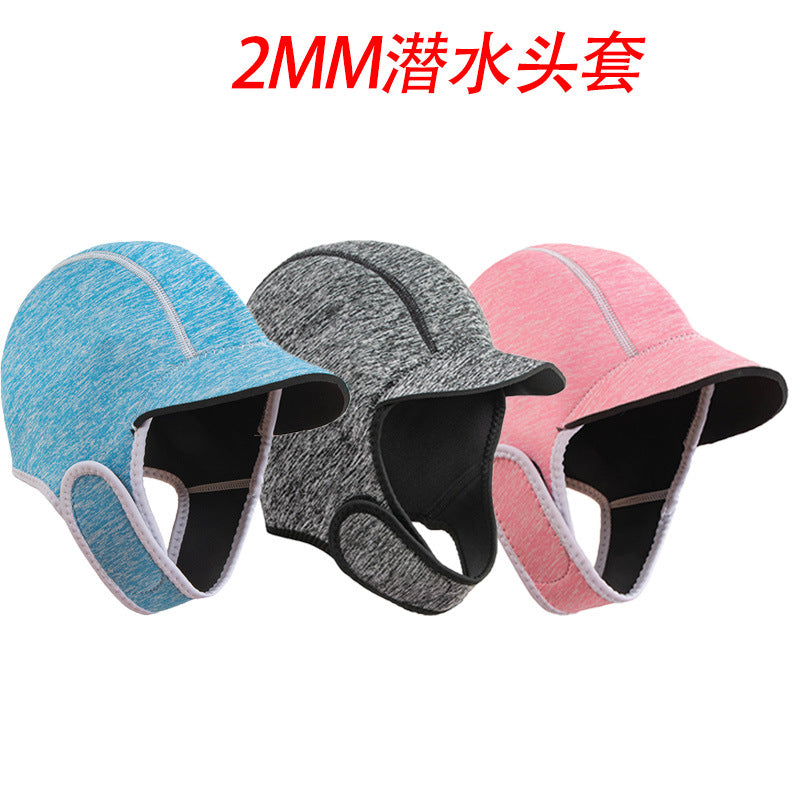 Swim Cap 2mm Stock Warm Diving Enhanced Protection Sunscreen Quick-Dry Adult Surfing Fitted Swimming Cap