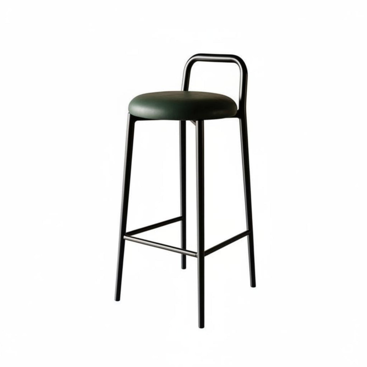 Low-Rear High Stool Modern Minimalist Design Bar Chair With Rear Rest Sturdy Construction for Homeowners
