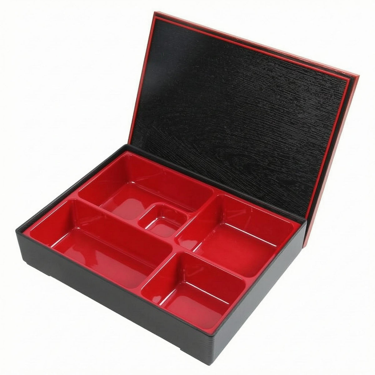 Square Japanese Bento Box ABS Plastic Food Container Melamine Liner