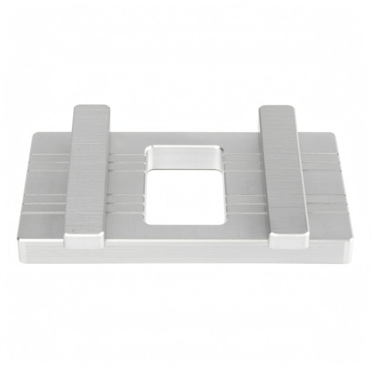 Attracting Docking Plate Silver Finish Rectangular Aluminum Plate Square Opening