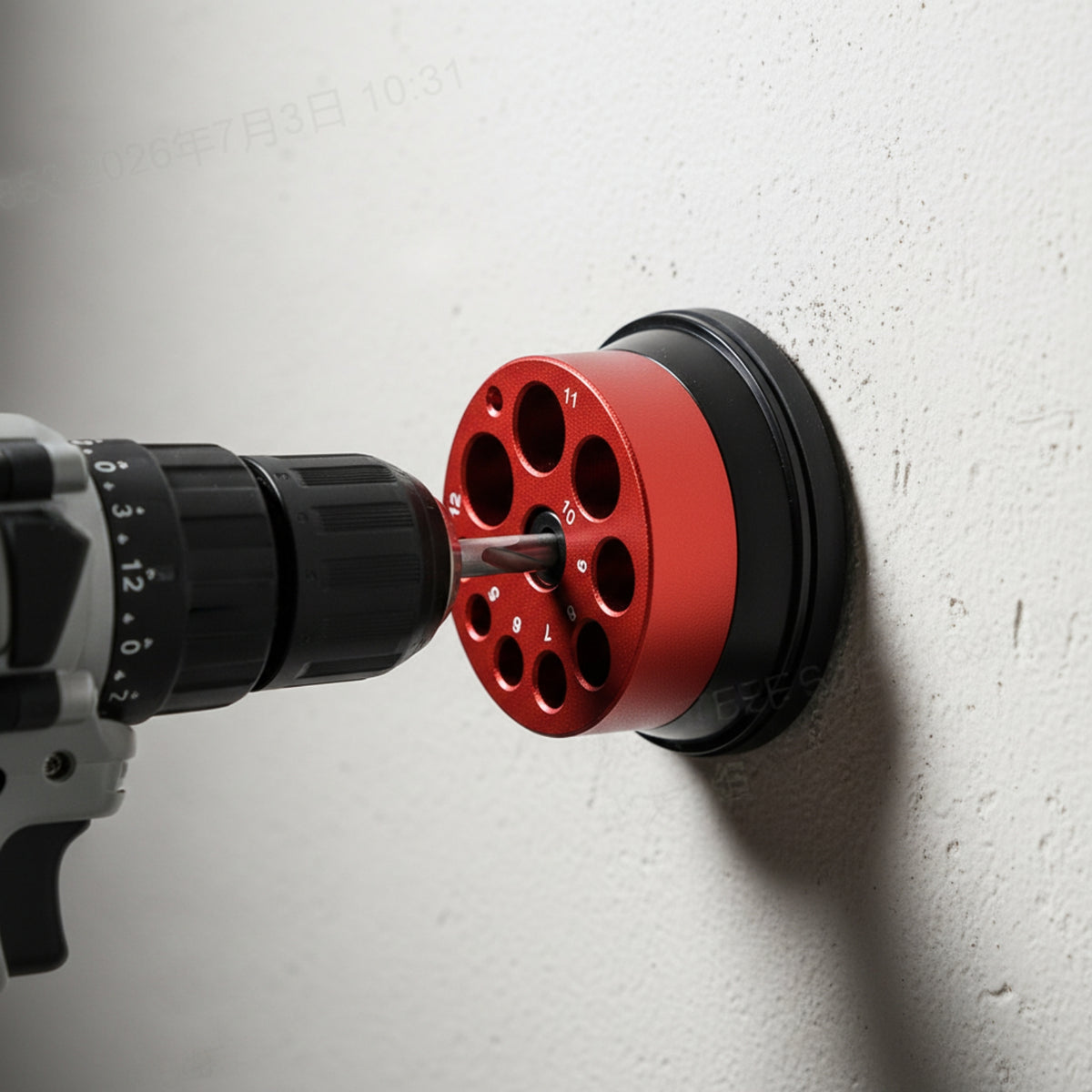 Aluminum Alloy Electric Drill Dust Cover Collector Dustproof Electric Drill Dust Cover Compact Lightweight for Handymen, Wall Drilling