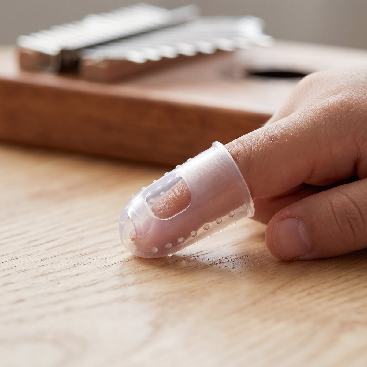 Kalimba Thumb Piano Silicone Finger Protectors for Pain Prevention and Anti-Slip Grip