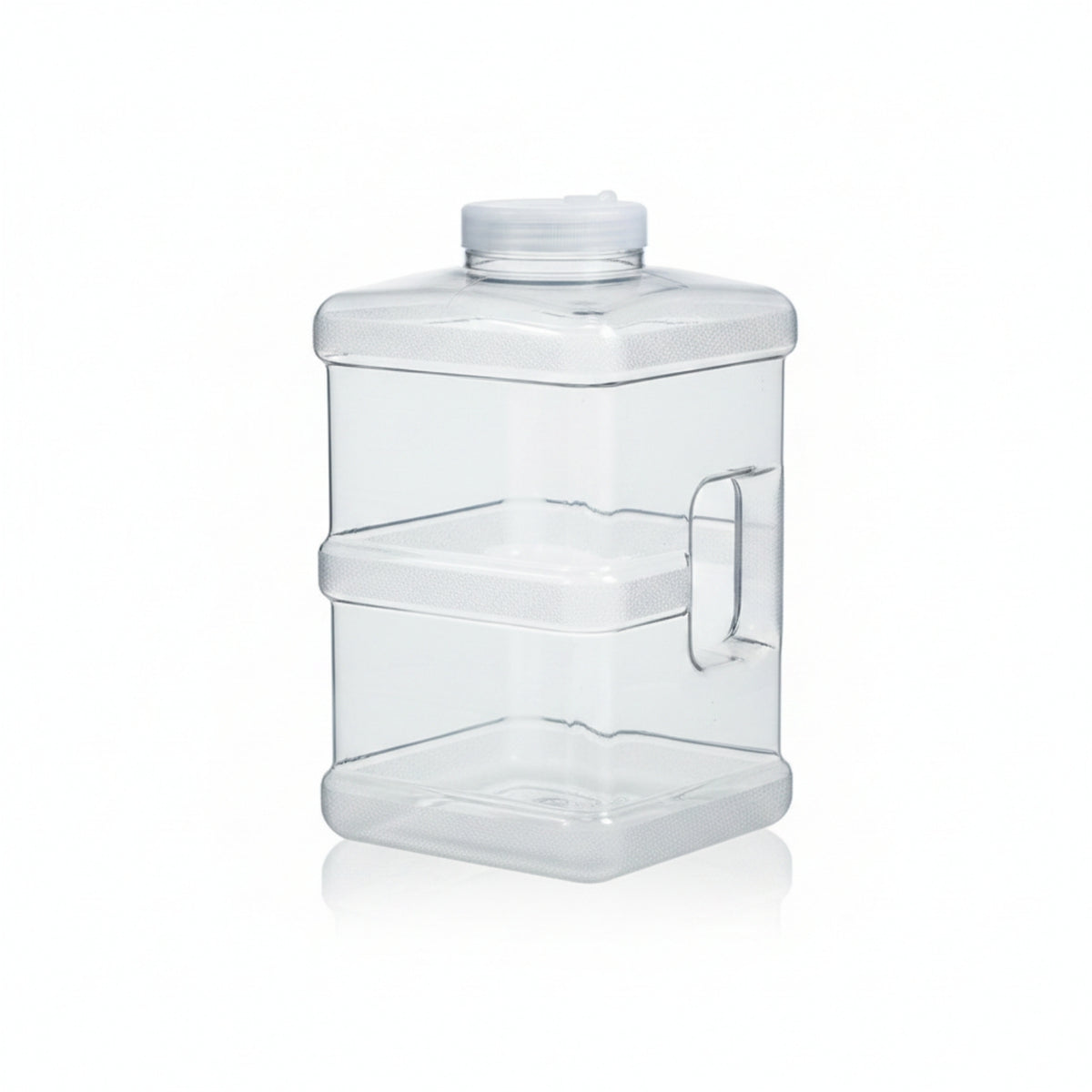Tea Water Container with Hose Clear Waste Water Container with Brush Square