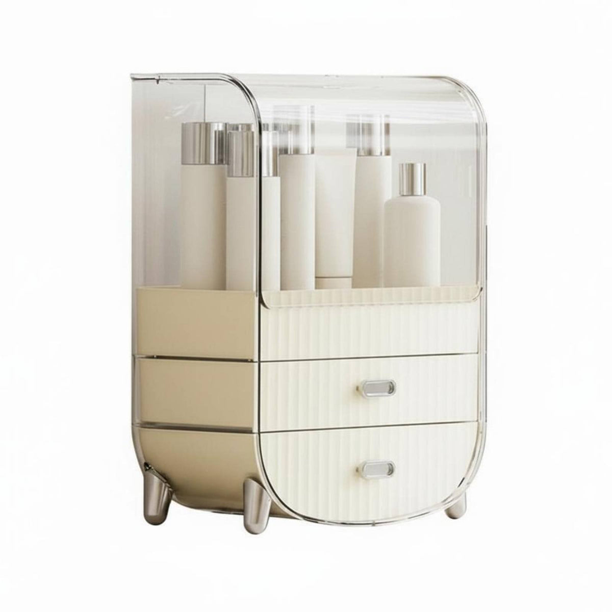Desktop Organizer with Drawers Drawer Design Tiered Storage Unit with Drawers