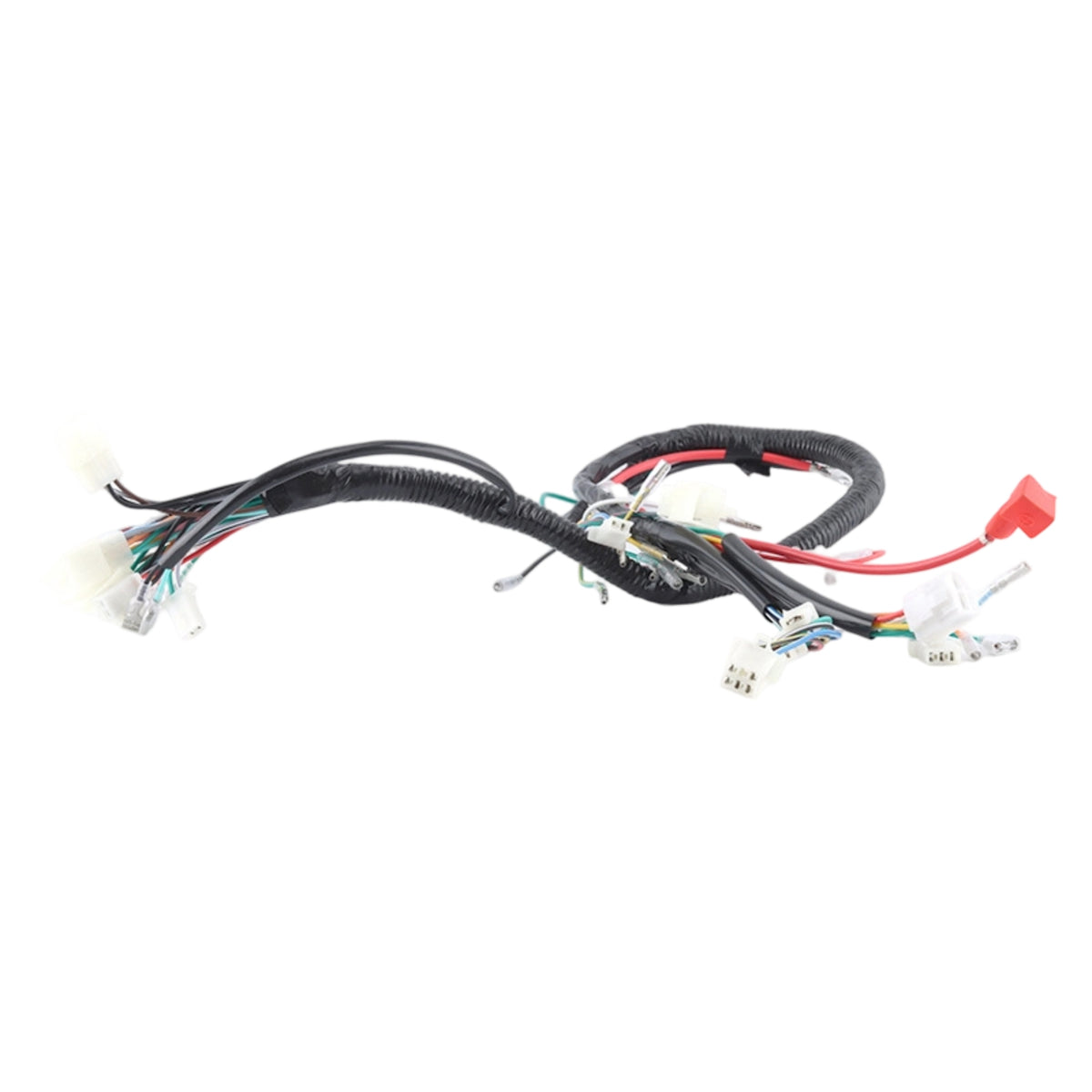 Replacement Motorcycle Wiring Harness Color-Coded Electrical Harness Insulated Main Loom User-Friendly