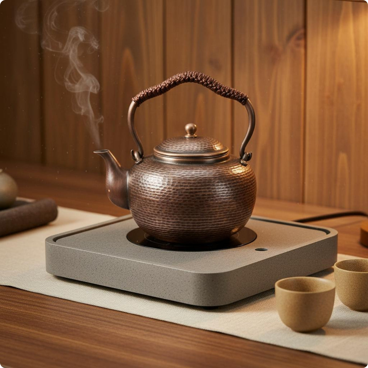 Handmade Copper Teapot Tea Cookware for Electric Ceramic Cooktop