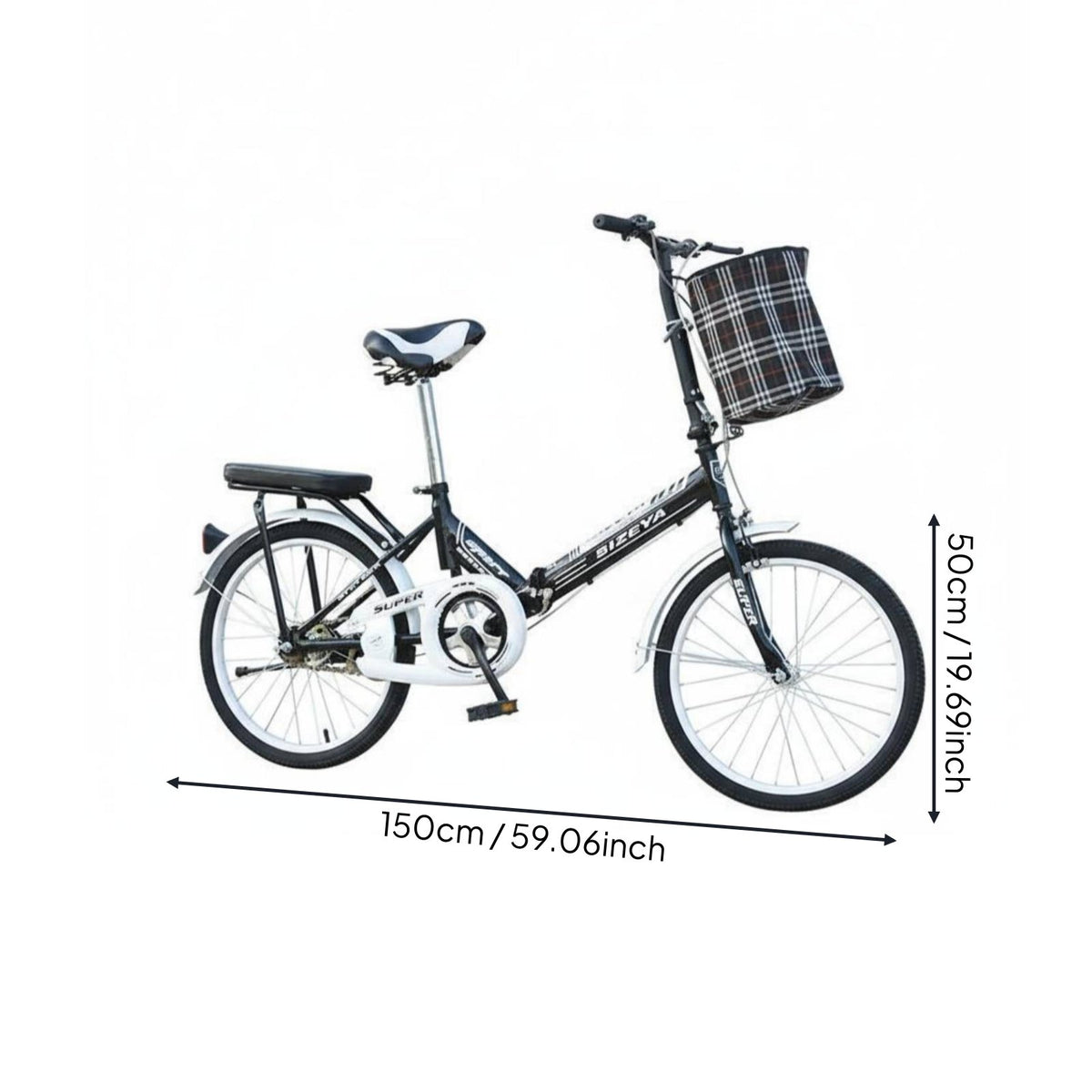 20 Inch Folding Bike Foldable Folding Cycle Installation-No-Cost for Commuting