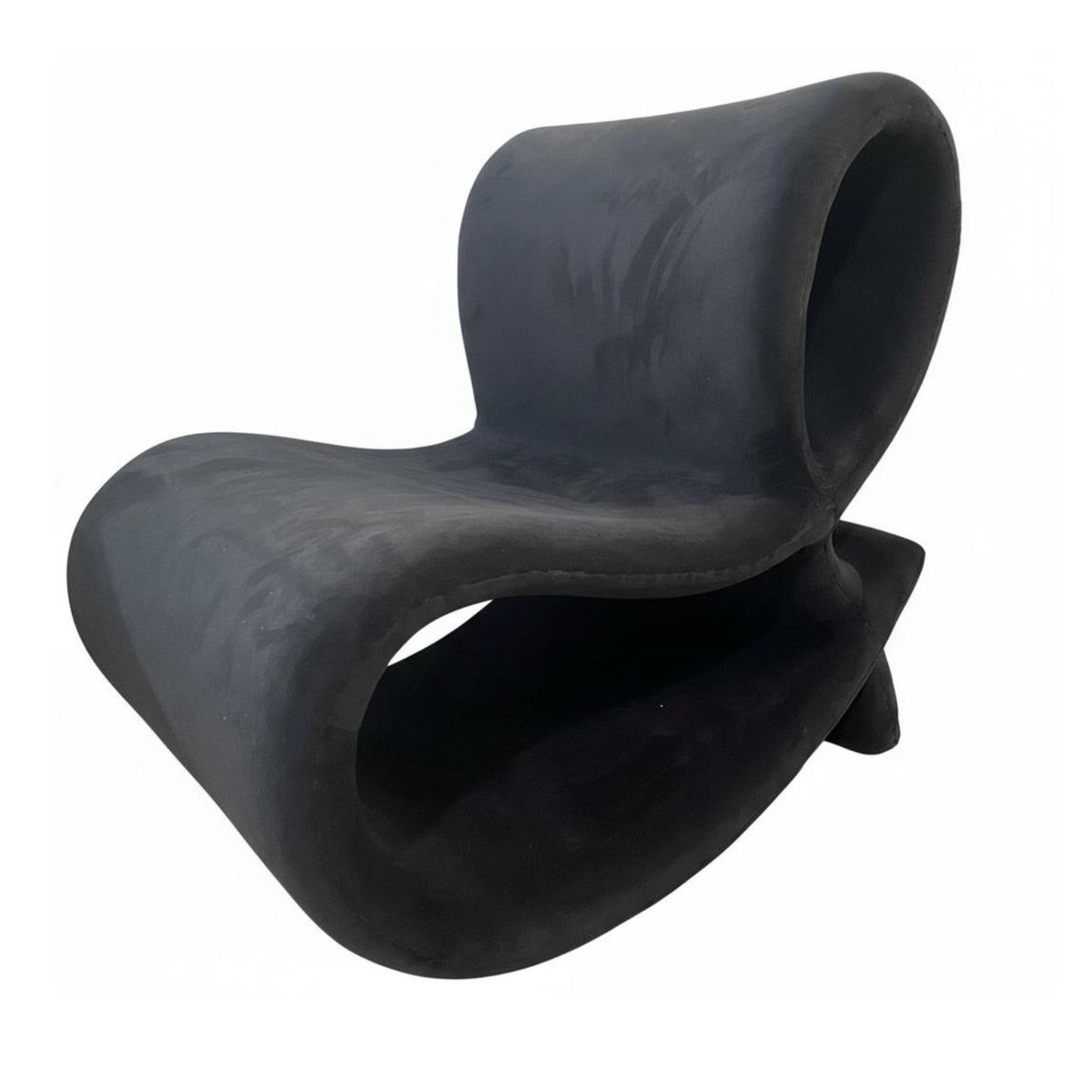 endless Loop Armchair Sculptural shape Accent Chair Flowing Lines Modern Stylish Design for Homeowners, Living Room