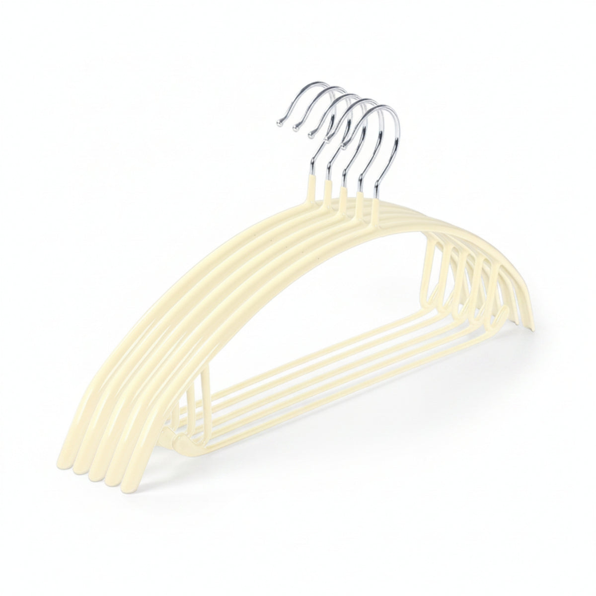10 Pieces Metal Hanger Side Notches Closet Accessory Slim