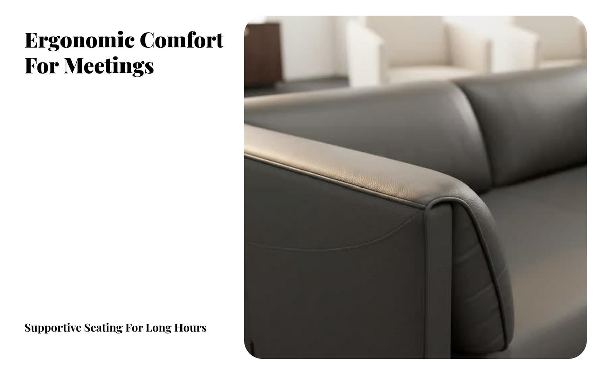 Modern Design Minimalist Iron-Frame Sofa and Table Creative pairing Reception Seating long-lasting Construction Lounge Set firm-density Sponge padding for Corporate Clients, Interior Designers, Office Managers, Waiting Room, Hotel Lobby