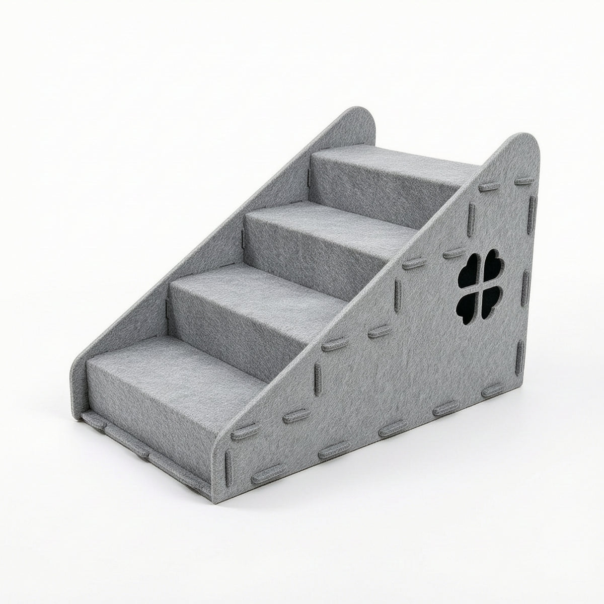 4-Step Pet Stairs Removable Dog Steps Washable for Bedside