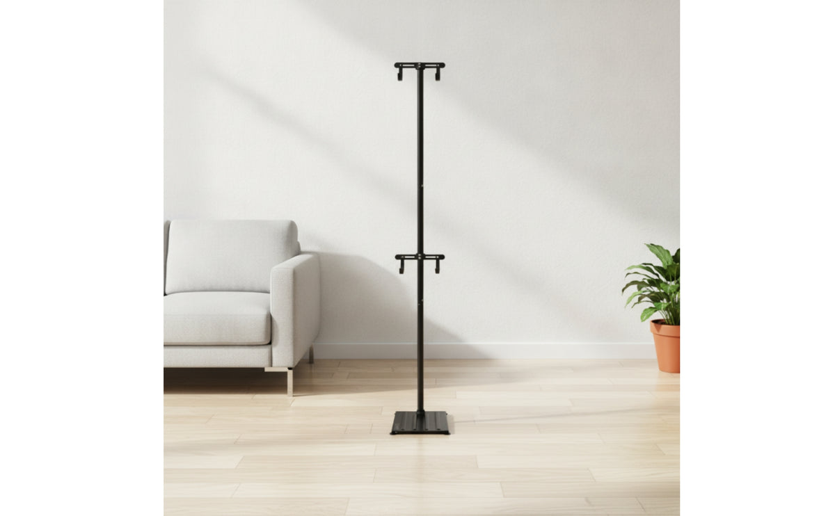 Space-Saving Bike Rack with Hooks Indoor Bike Storage Rack Sturdy Cycle Stand with Hooks Sturdy for Apartment