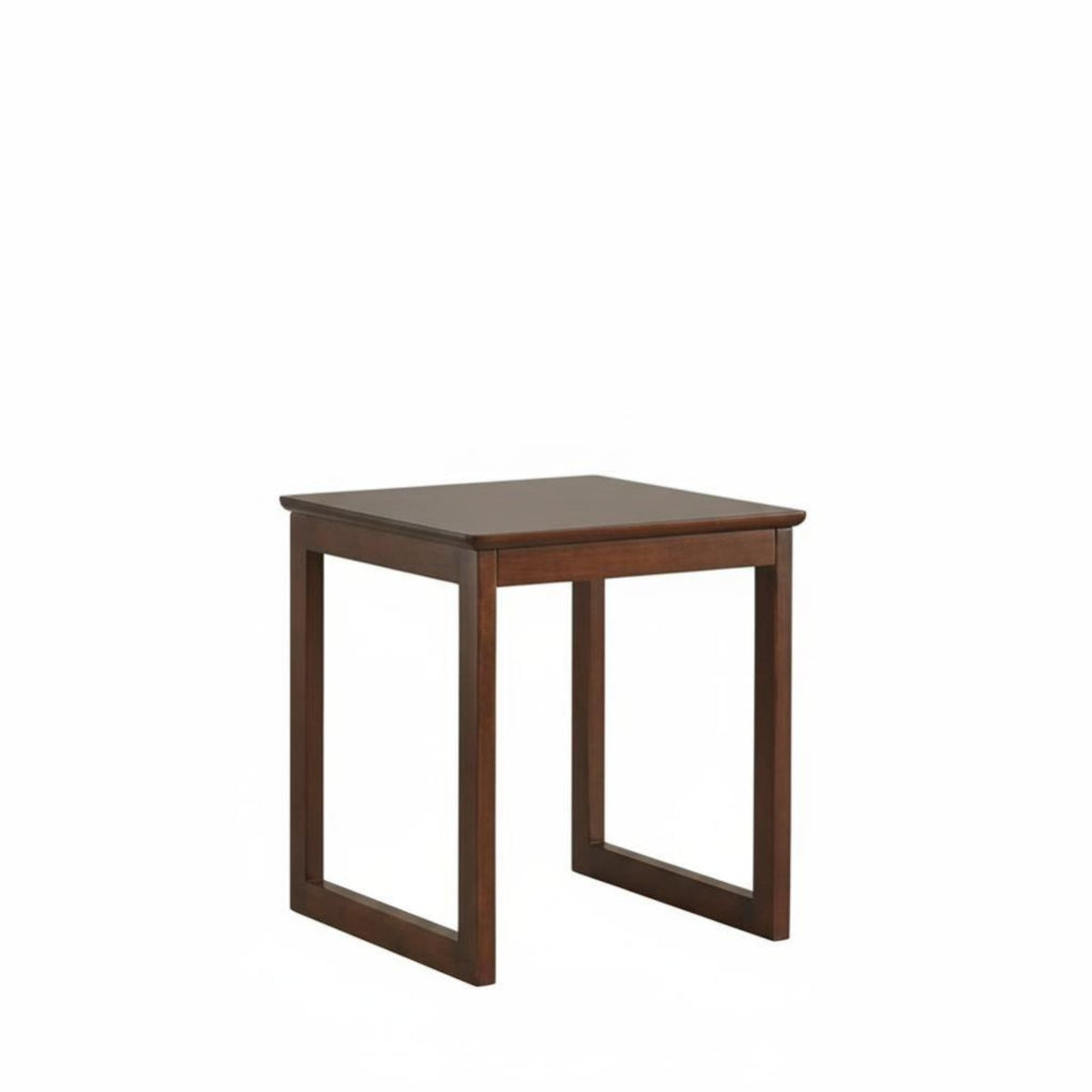 2-Tier C-Shaped Table Rounded Corners Household Furniture Slide-Under Design