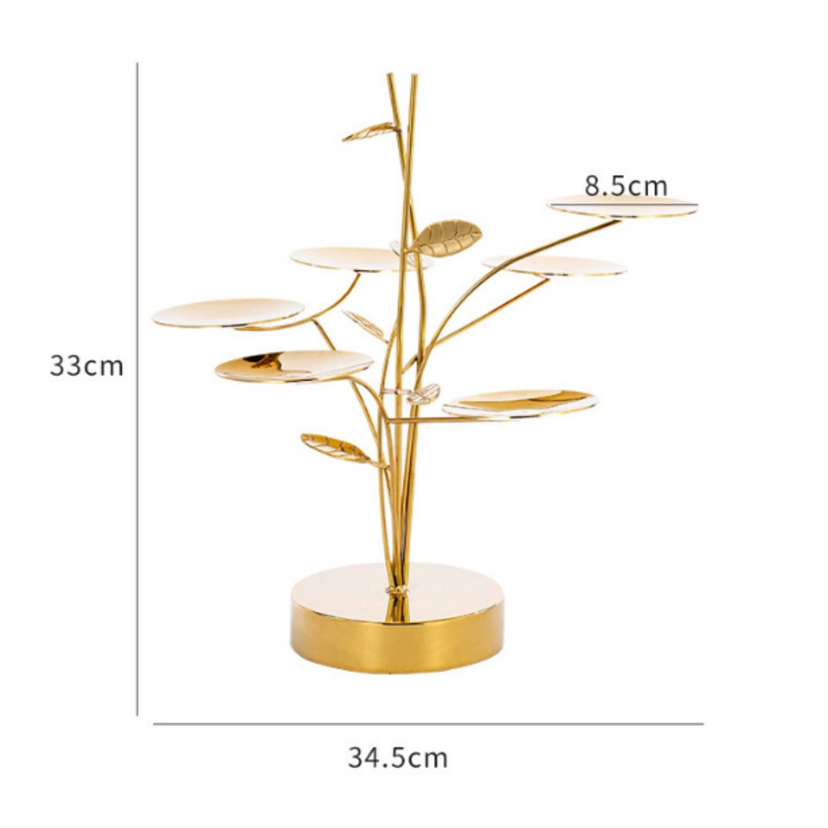 8-Cup Dessert Stand Sturdy Metal Dessert Display Party Decoration for Buffet