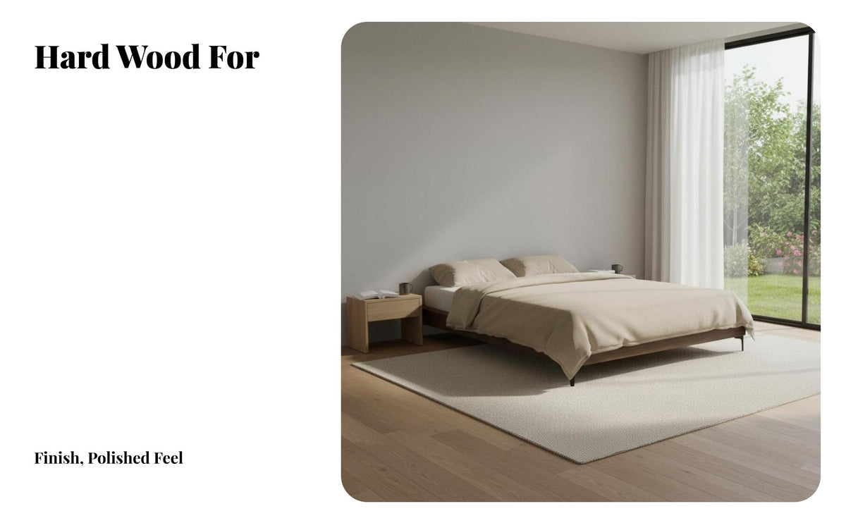 Headboard-Less low-height Slatted foundation Bed Black Walnut Color low-height Bed Frame Minimalist Design Mattress Foundation Modern & design for Minimalists, pairs, Pet Owners, Small Apartments, Apartment, Guest Room