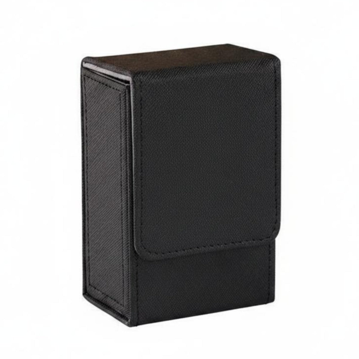 PU Leather Card Storage Box Scratch Resistant Vertical Card Box Microfiber Lining for Travel