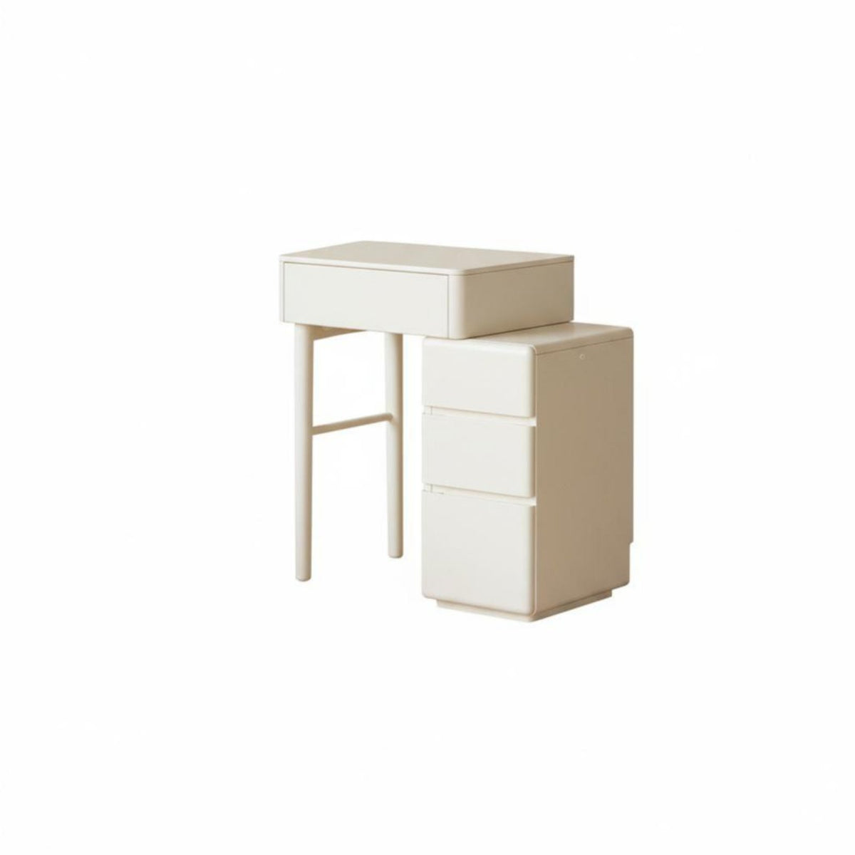 Space-Saving expandableable Vanity Set with Cabinet Minimalist aesthetic Dressing Table Ample Storage Makeup Desk Modern Design for Apartment Dwellers, Young Adults, Gift Givers, Small Living Spaces, Dorm Room