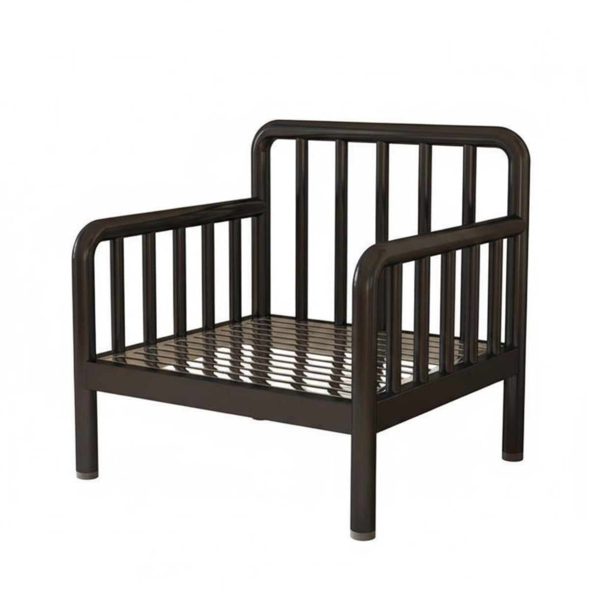 Thickened Frame Stainless Steel Tube Bench Indoor & Outdoor Use Household Furniture Rustresistant Slatted Seat sturdyDuty for Small Apartment Dwellers, Homeowners, Adults, Living Room, Balcony, Garden, Backyard