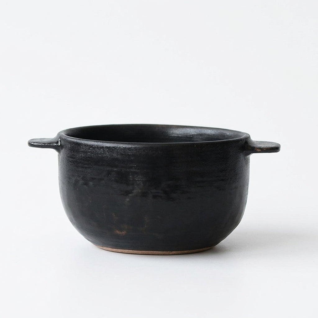 Wabi-Sabi Double Ear Ceramic Soup Bowl, 500ml
