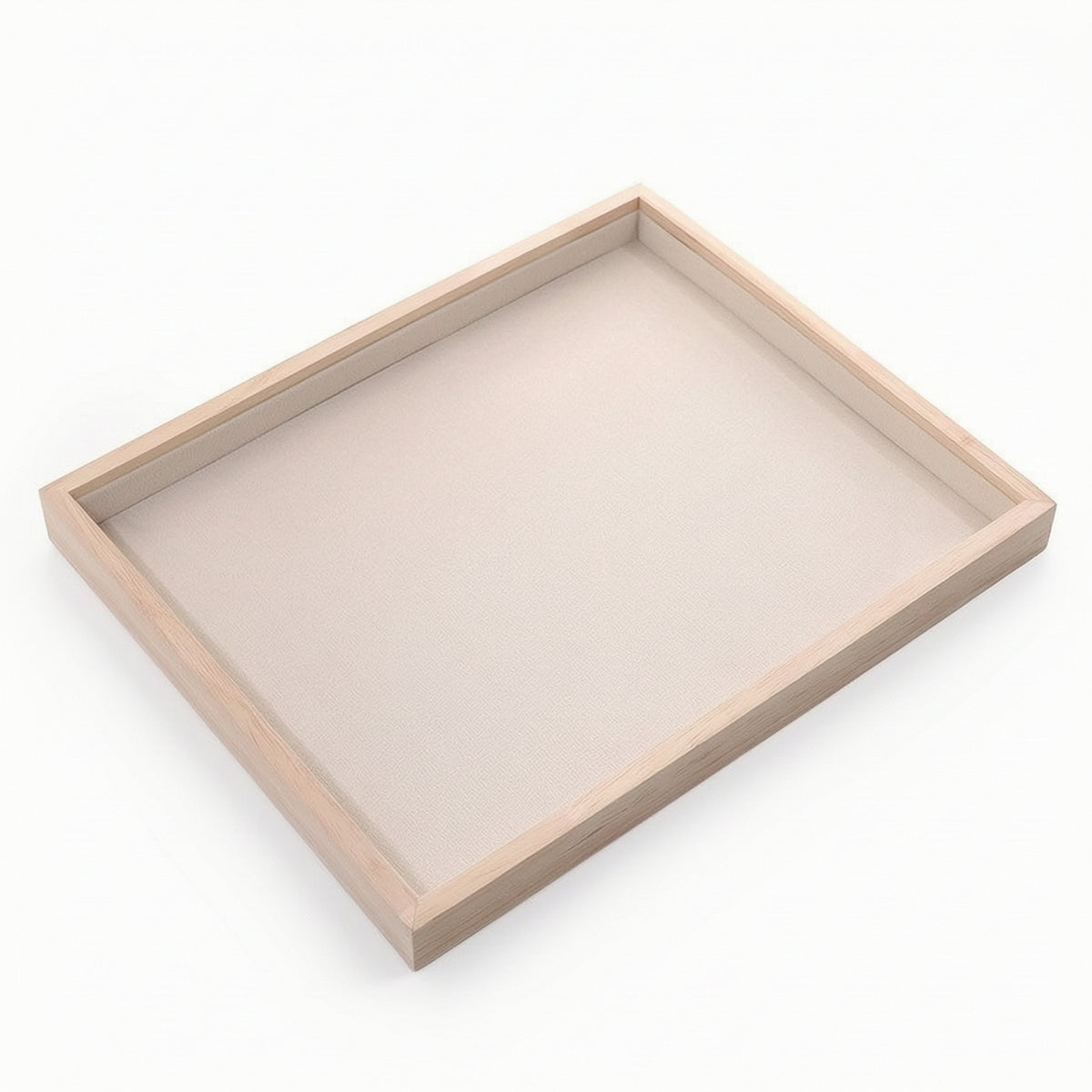 Jewelry Display Tray Shallow Jewelry Tray with Wood Frame Simple Organizer for Retail Countertop, Market Stalls