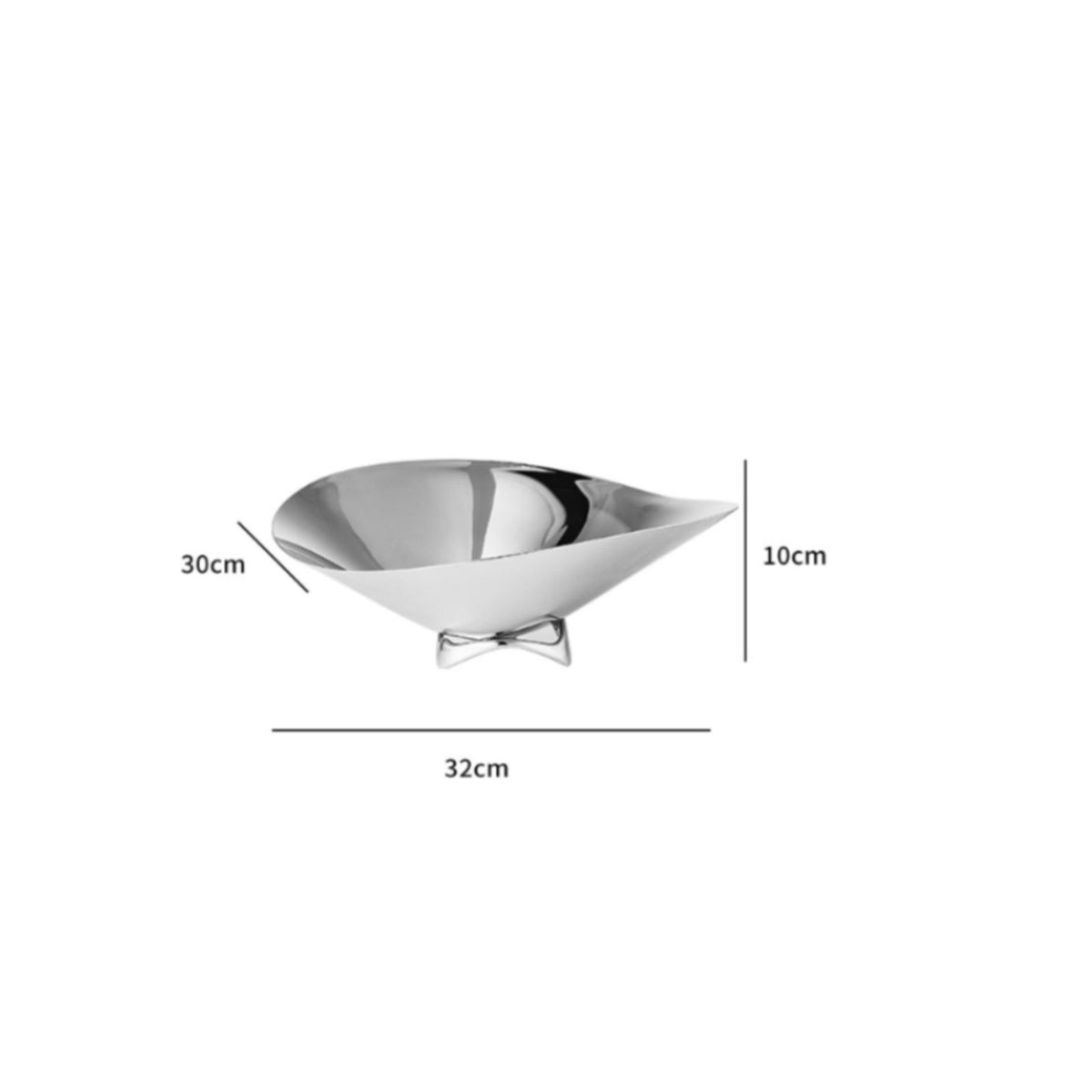 Stainless Steel Fruit Bowl Mirror Polished Household Storage Rustproof for Gift