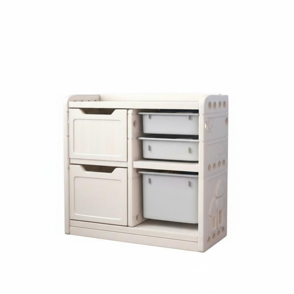 Multi-Bin Storage Rack Large Capacity Toy Organizer Easy to Clean for Classroom