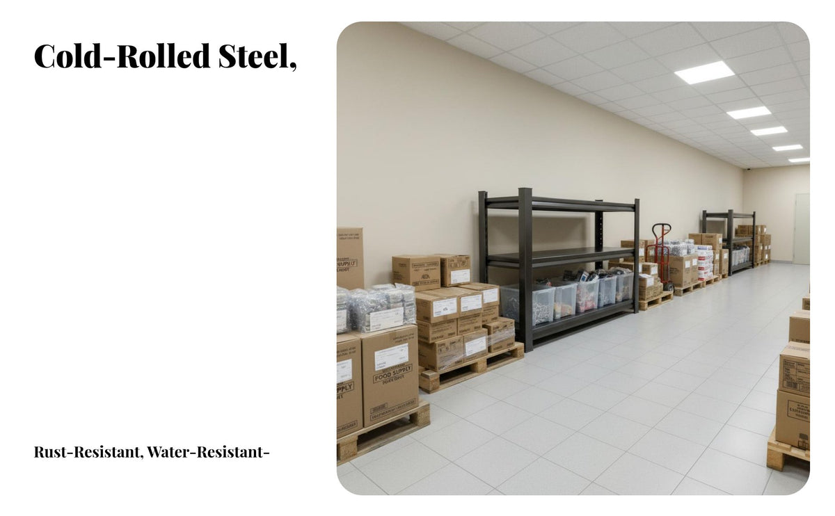 Stable and Sturdy Multi-Layer Storage Rack High Load Capacity Freestanding Metal Shelving Easy Assembly Heavy Duty Utility Shelf Rustproof Finish