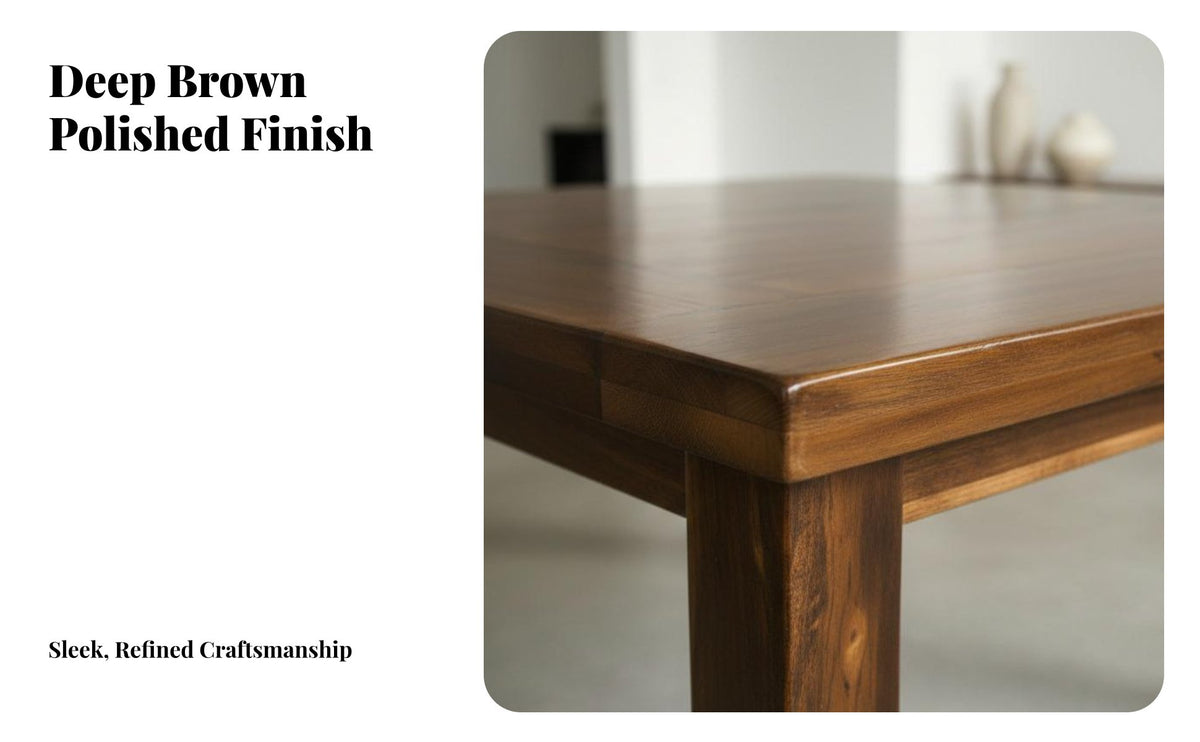 Reclaimed Boat Wood design 4-Person Square Wooden Table Set Space-Saving Home Furniture Minimalist Design long-lasting Sturdy for Apartment Dwellers, Families, Homeowners, Small Spaces, Dining Room, breakfast corner, Restaurant