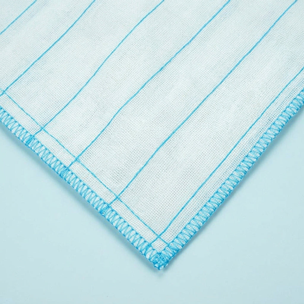 8 Layer Dense Weave Dish Cloths, Large 30x37cm Kitchen Cloth Pack of 3, High Absorbency Oil Resistant Sewn Border Towels for Pots and Bowls