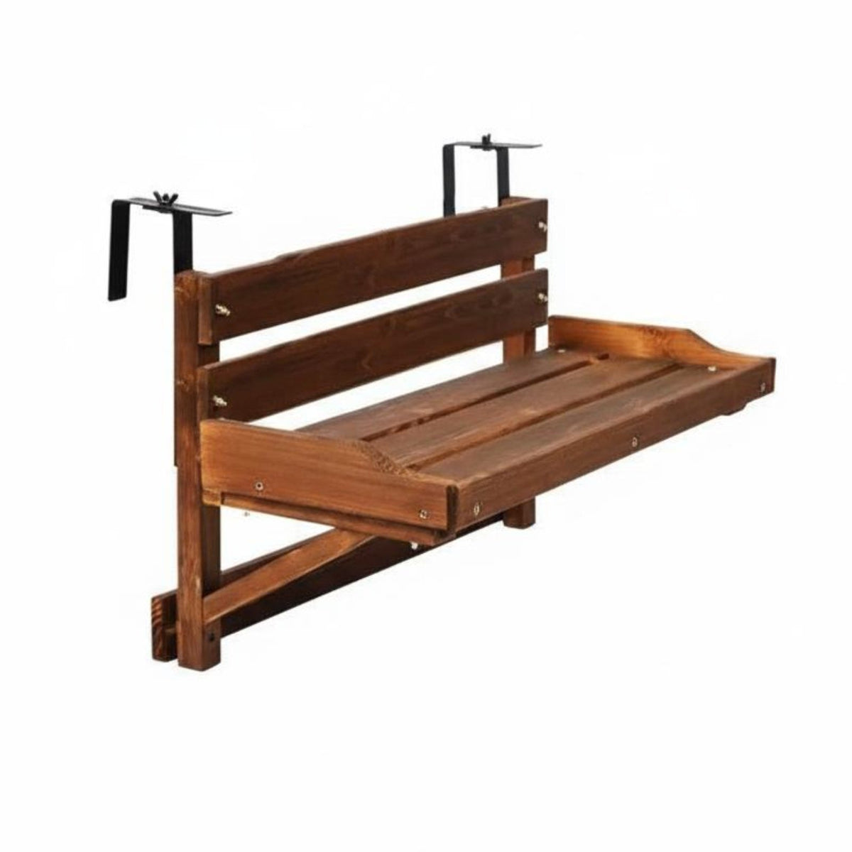 Foldable Railing Desk Adjustable Foldable Balcony Desk Weather-Resistant