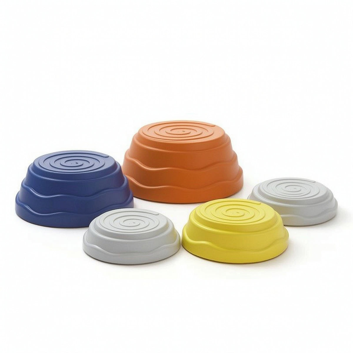 5 Pieces Balance Stepping Stones Colorful Stepping Stones with Anti-Slip Pads Sensory Toy Low-Height Play Set Stackable
