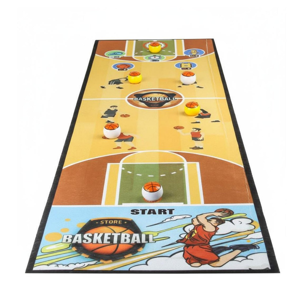 Parent-Child Interaction Portable Soccer Game Mat Family Fun Tabletop Bowling Game Set Easy Setup Combination Shuffleboard Curling Board for Children, Indoor, Party