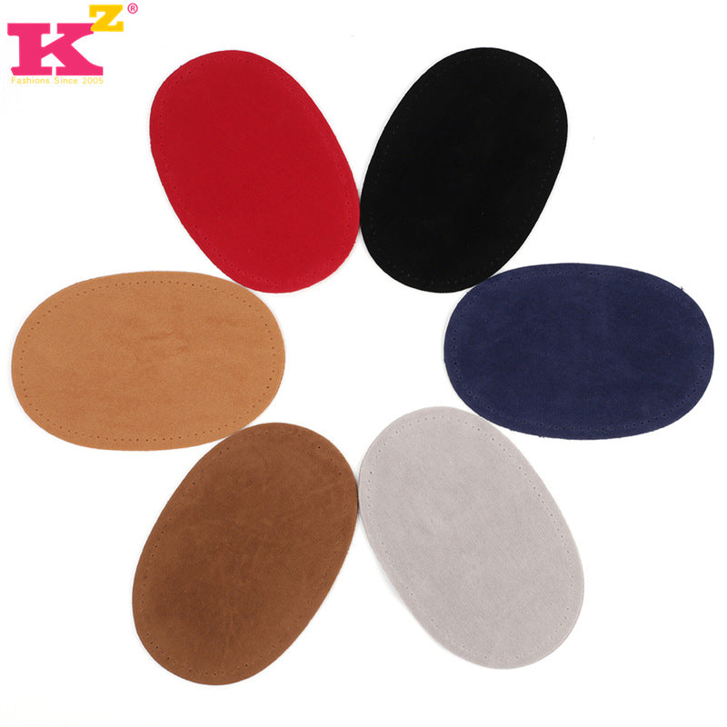 FASHIONS KZ Oval Knee and Elbow Patch, Faux Leather DIY Clothing Repair Patch