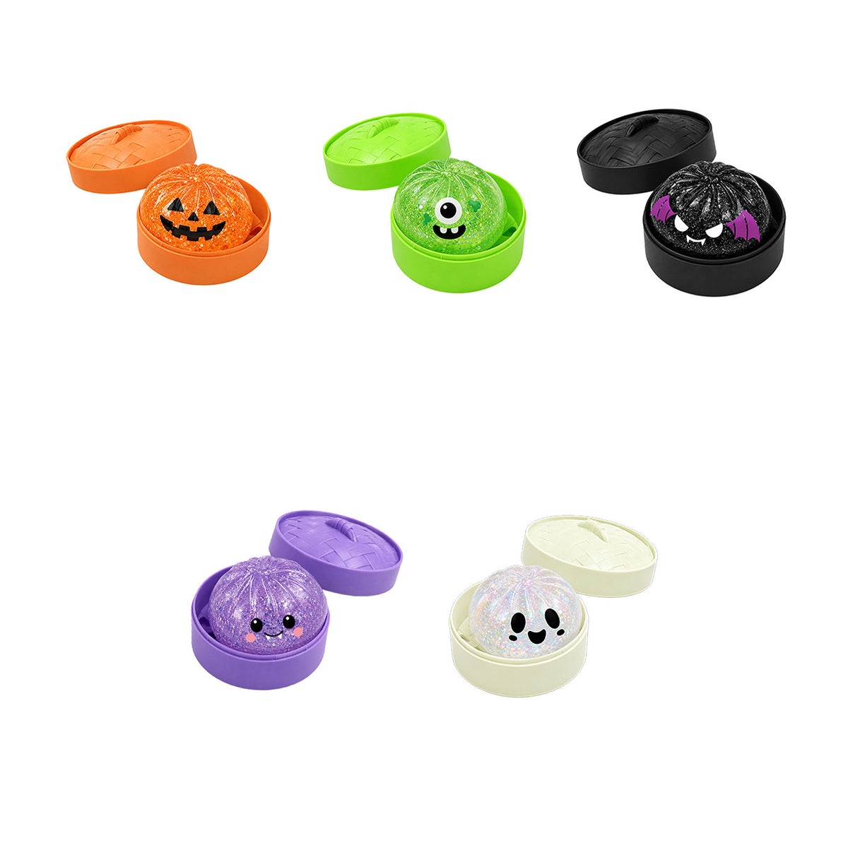 DOWMOO Halloween Steamed Bun Squishy Toy Funny Shape Soft Non-Sticky Slow Rebound Simulation