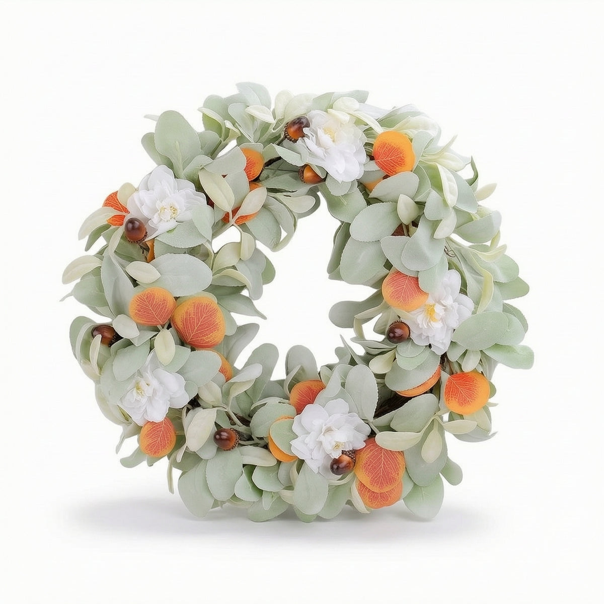 Artificial Floral Wreath Realistic Floral Wreath Full for Entryway, Homeowners