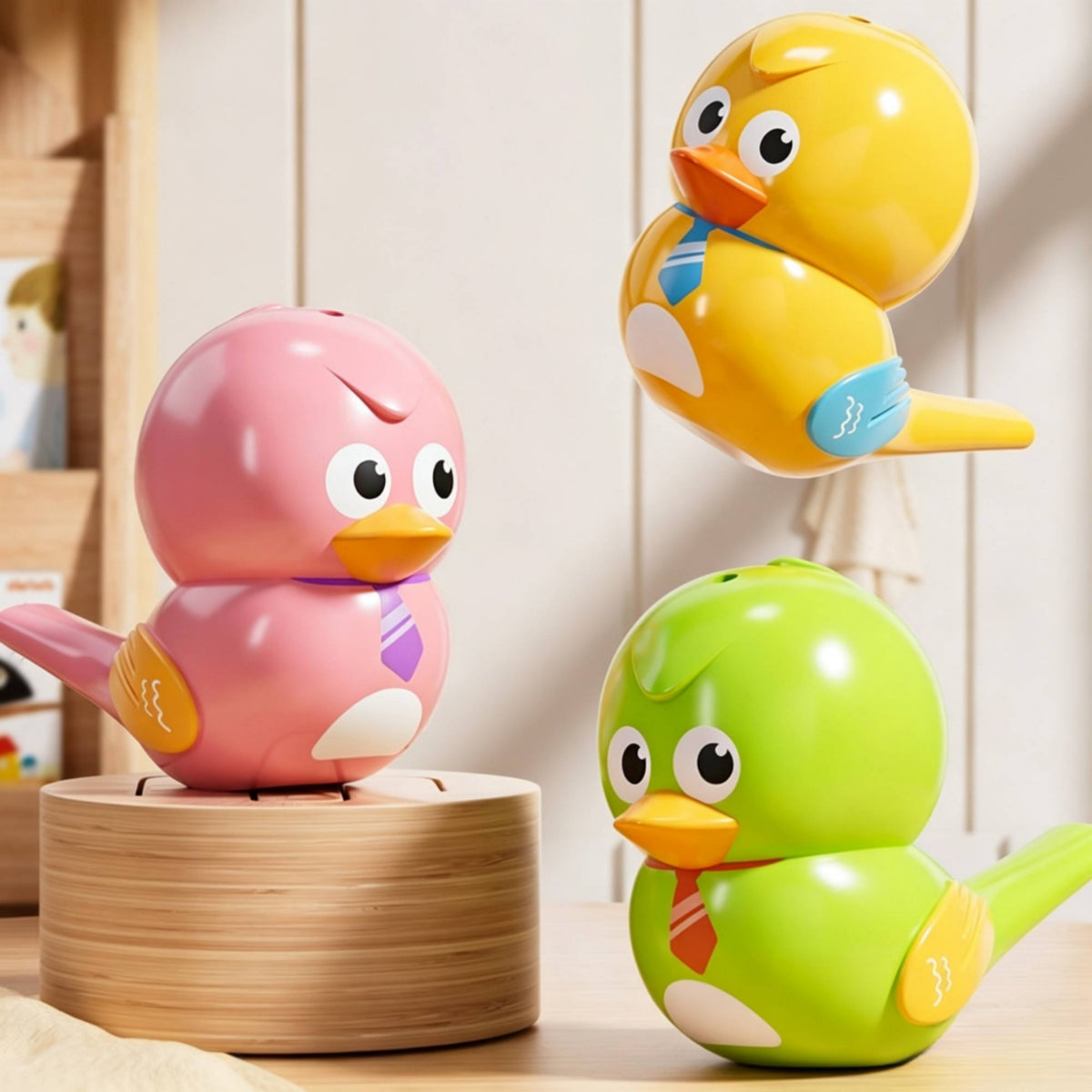 Child-Friendly Bird Whistle Toy Handheld Children's Whistle Crisp Sound Musical Instrument Vibrant for Babies, Toddlers, Infants, Grasping Practice, Sensory Play, Nursery
