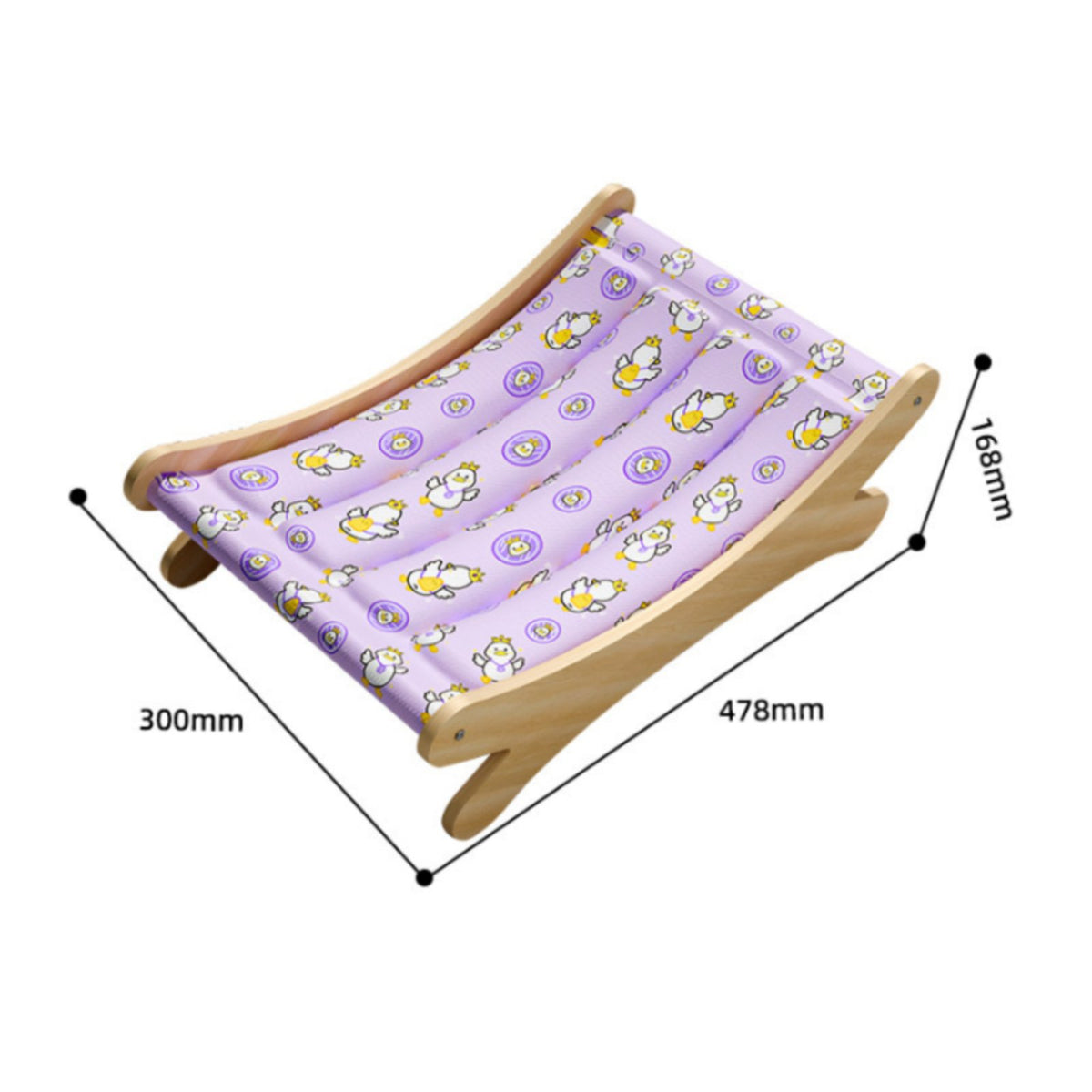 Wooden Pet Lounge Chair Waterproof Elevated Cooling Pet Bed Moisture-Proof