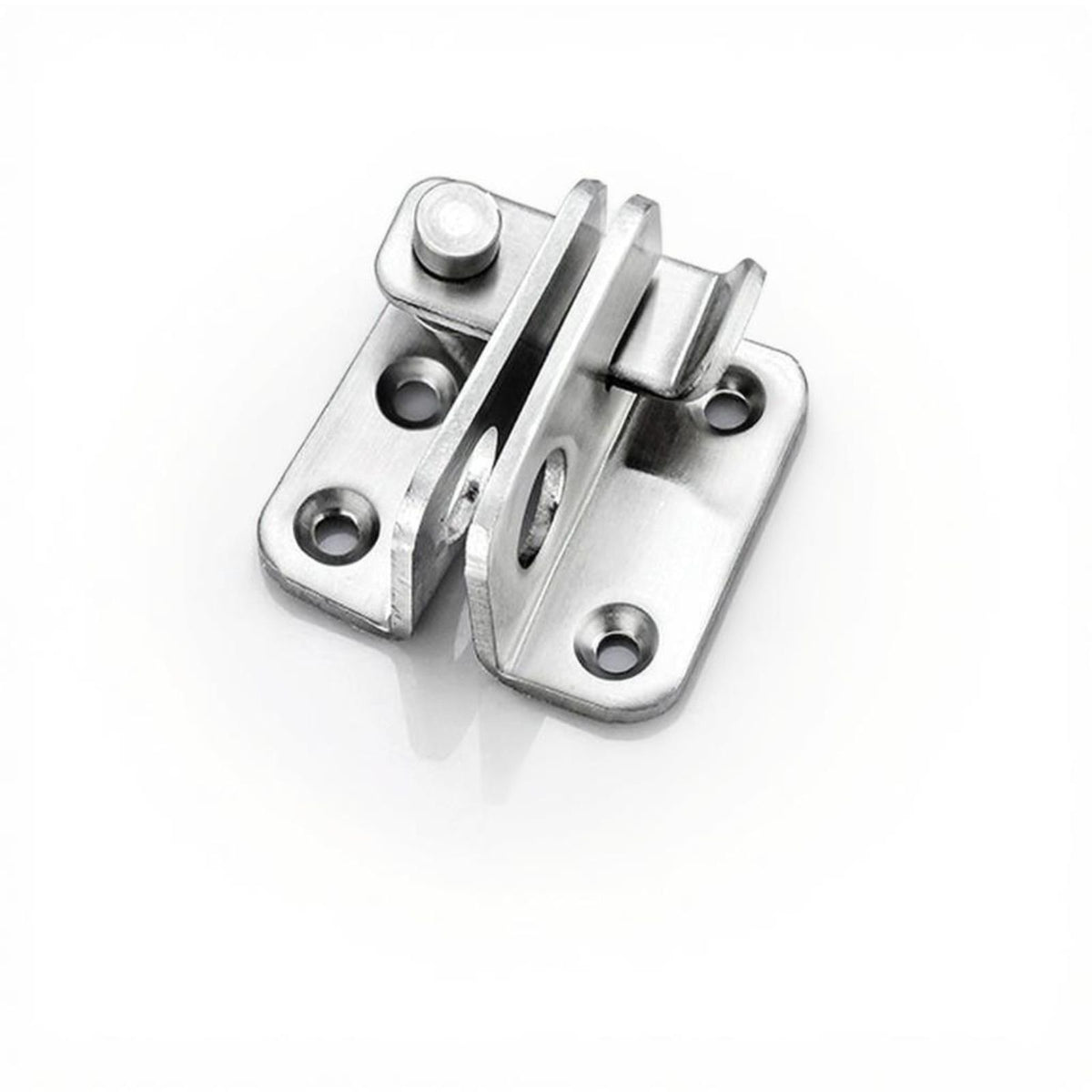 Stainless Steel Door Latch, No-Drill Barrel Bolt, Rust-Resistant Lock, Security for Wooden Doors, Cabinets, Gates