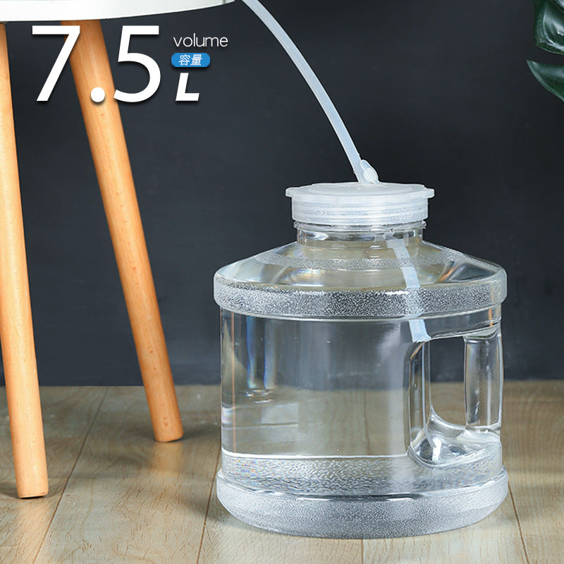 7.5L Transparent PC Water Storage Bucket with Handle