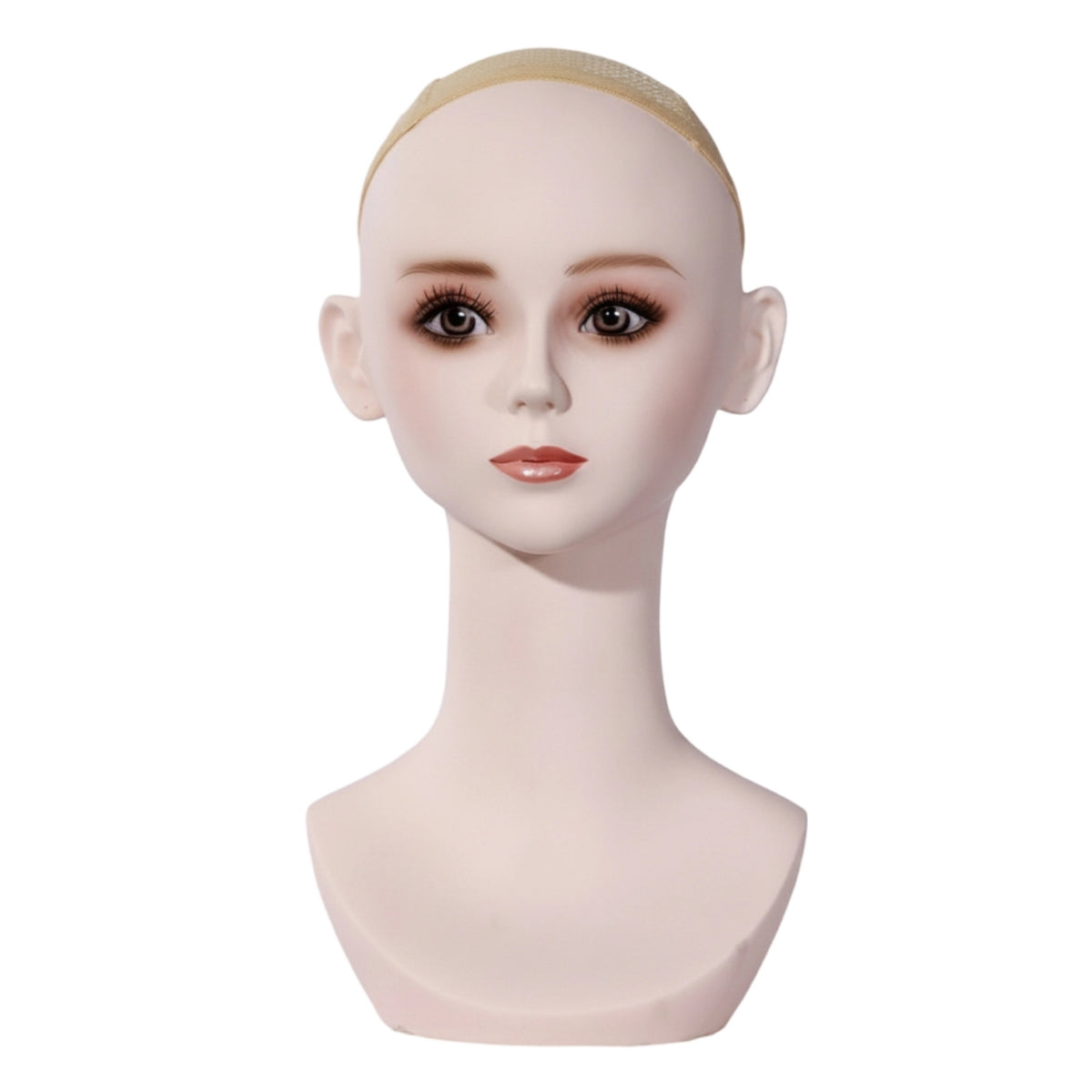 Mannequin Head Bust Mesh Cap Hairpiece Display Head Matte Finish