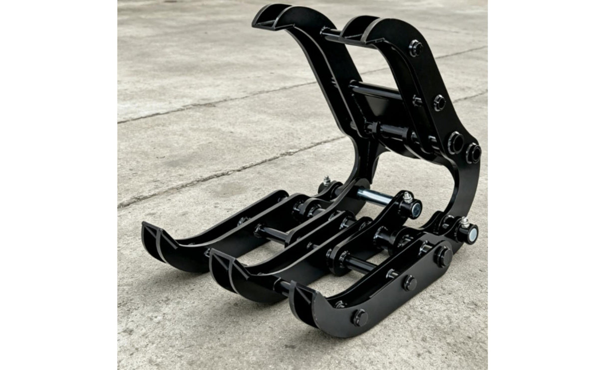 Heavy-Duty Mini Excavator Grapple Powerful Grabbing Force Mini Excavator Grapple Attachment Universal Fit Construction Machinery Accessory High Strength Steel for Forestry Workers, Farmers, Landscapers, Farming, Landscaping