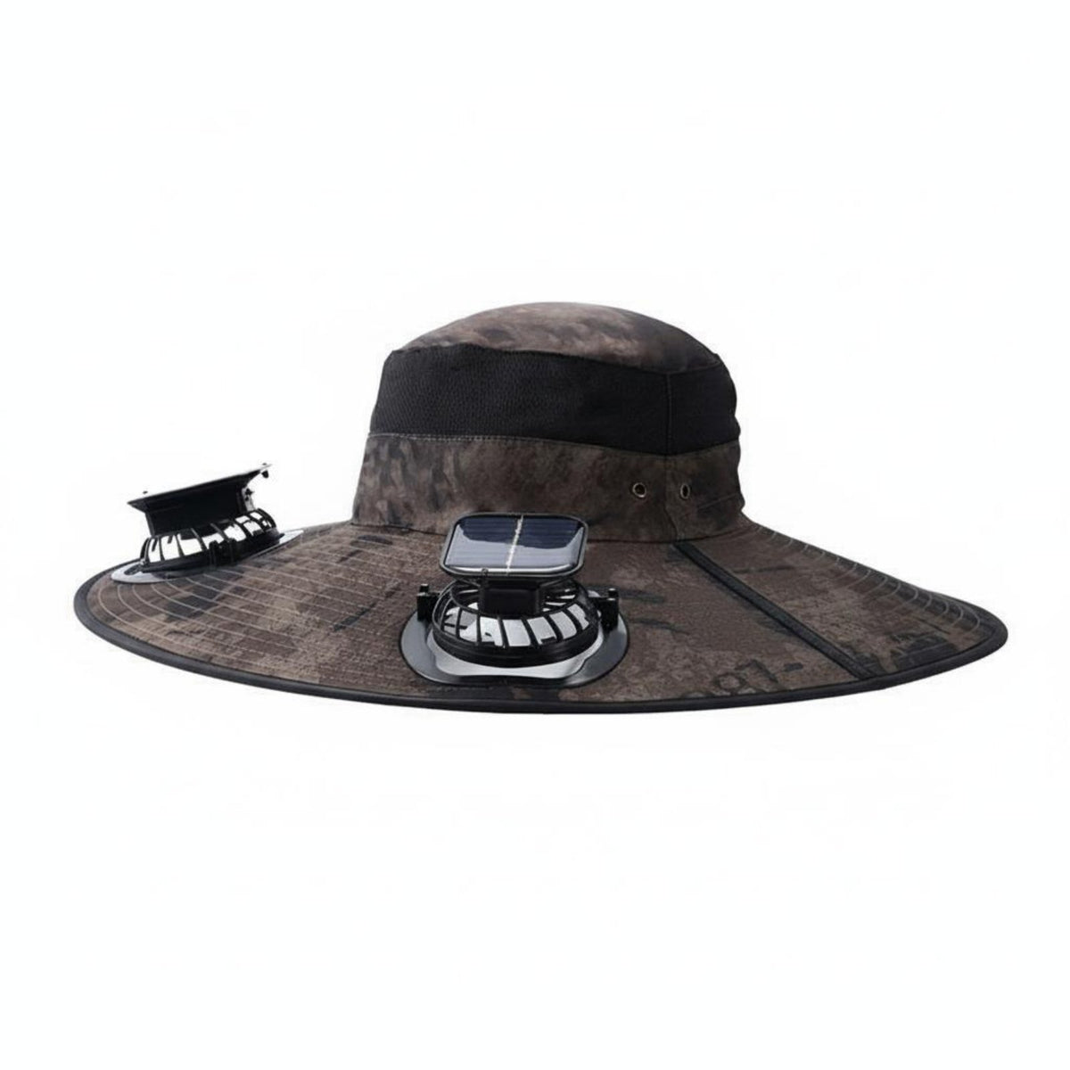 Waterproof Solar Powered Fan Hat Quick-Drying Solar Fan Hat Water USB Charging Cooling Cap Breathable for Gardening, Beach